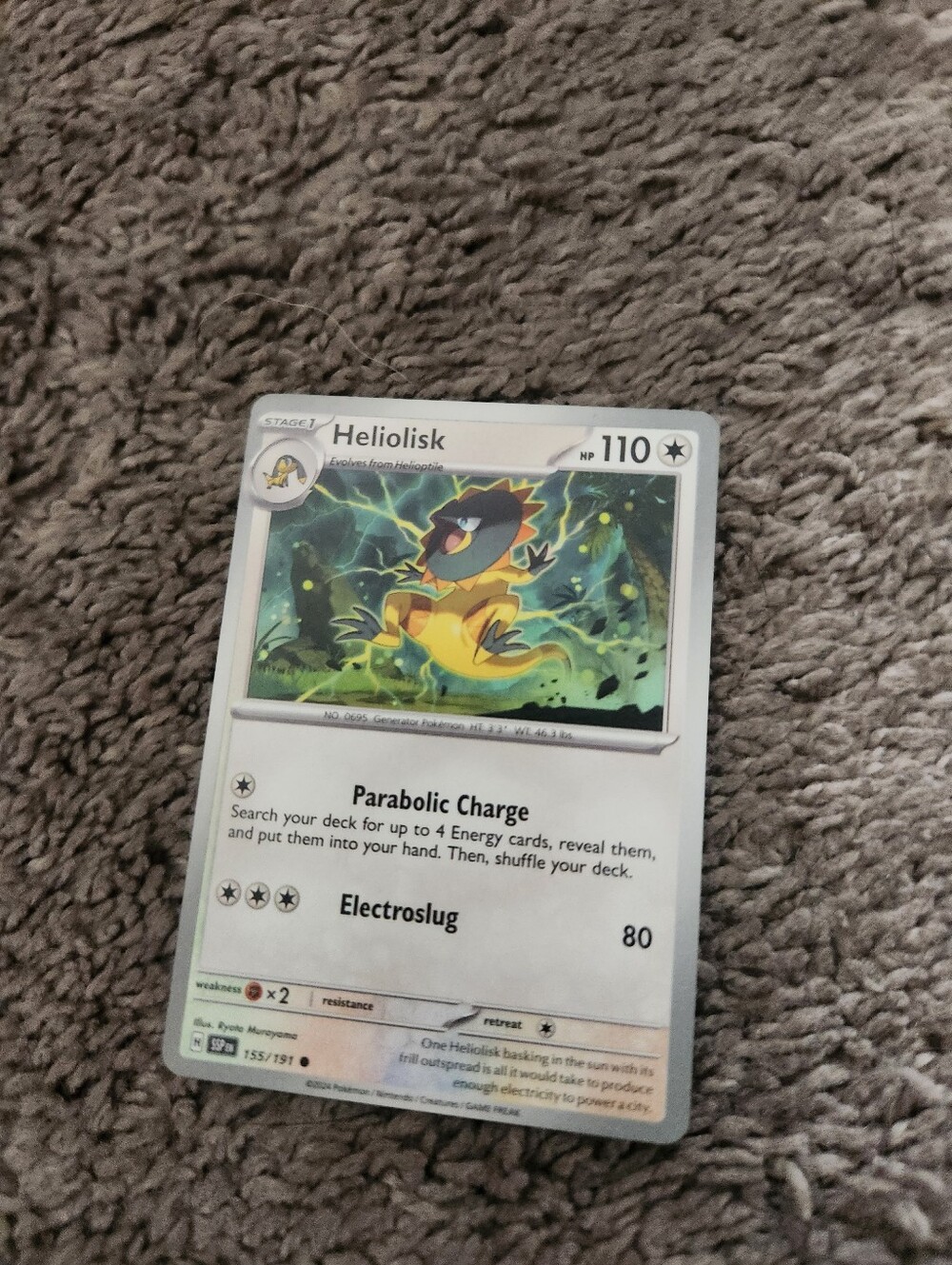 Heliolisk 155/191 Sv08: Surging Sparks Reverse Holo